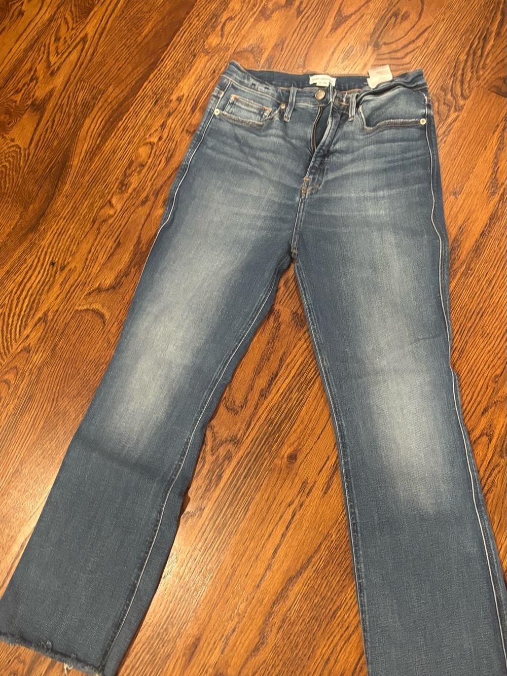 Good American Medium Wash Straight Leg Jeans